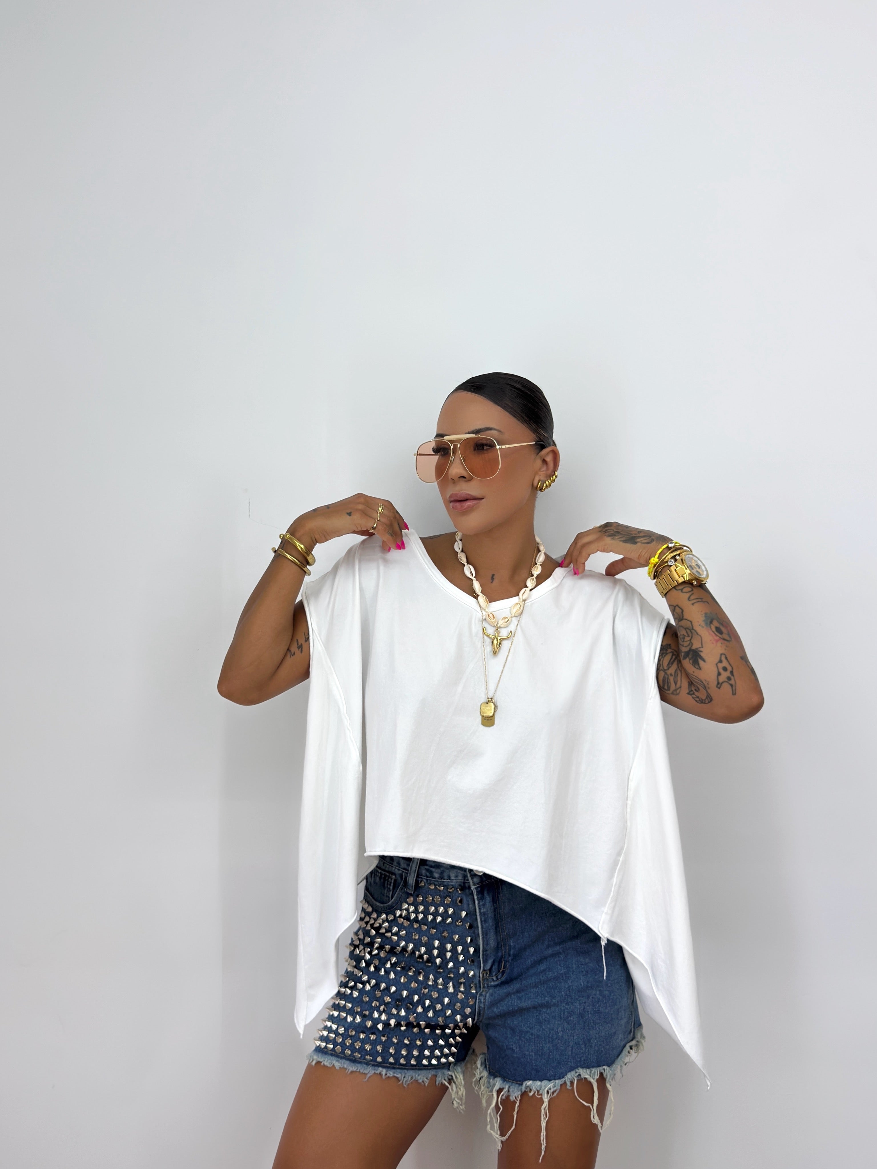 SHORT DENIM TACHS
