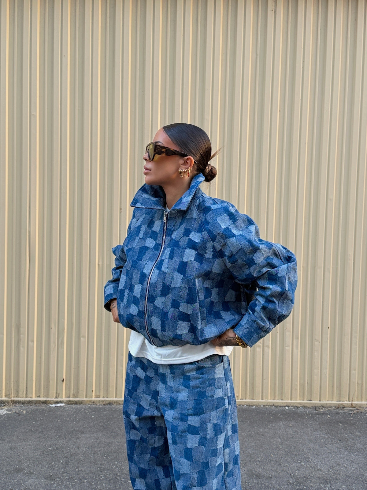 BOMBER DENIM JACQUARD LUMINA