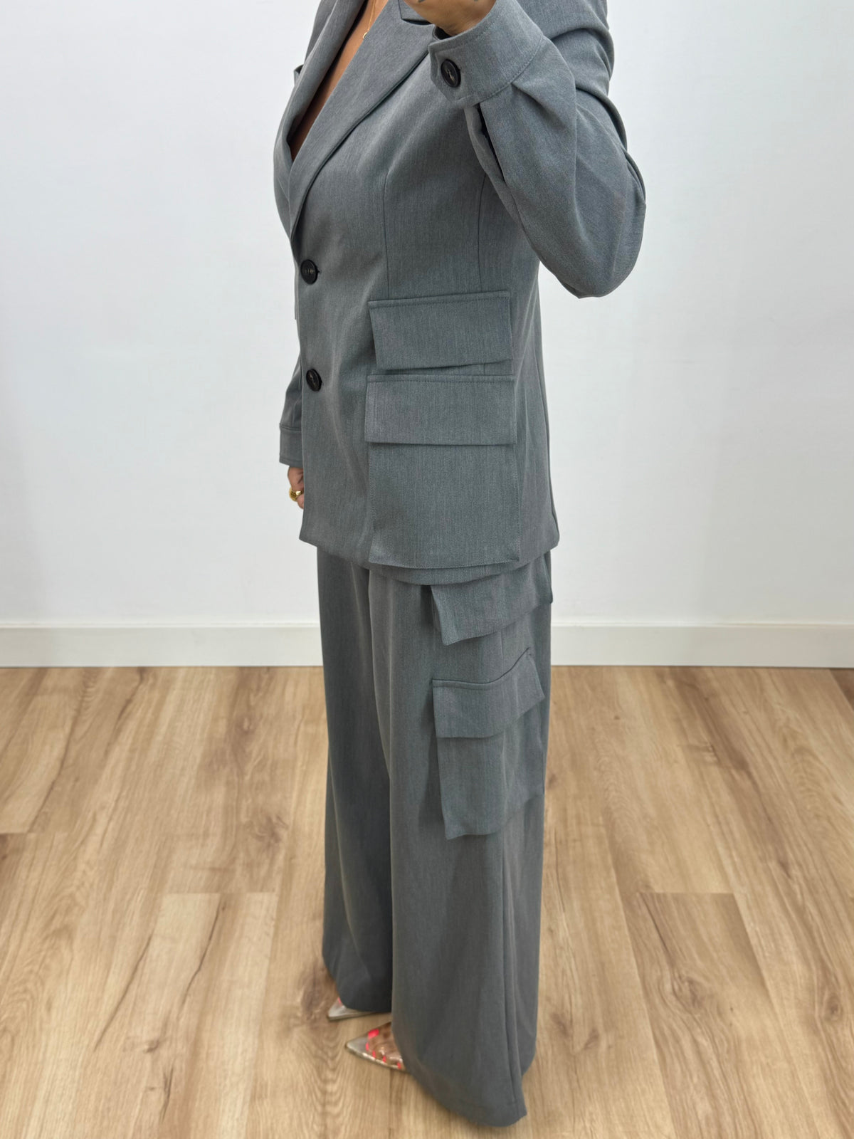 PANTALÓN CARGO GREY LUMINA