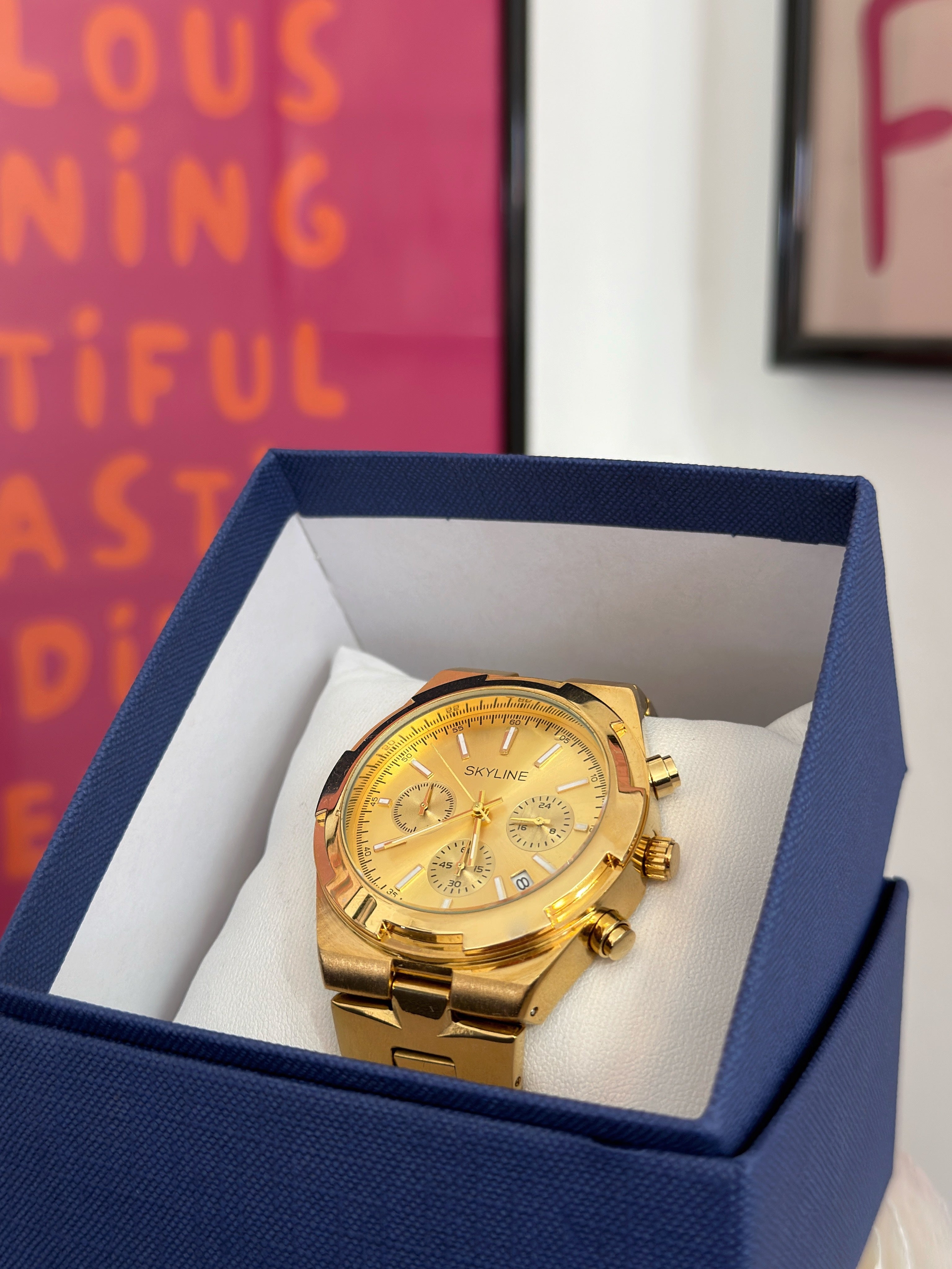 RELOJ UNISEX SKYLINE | GOLD