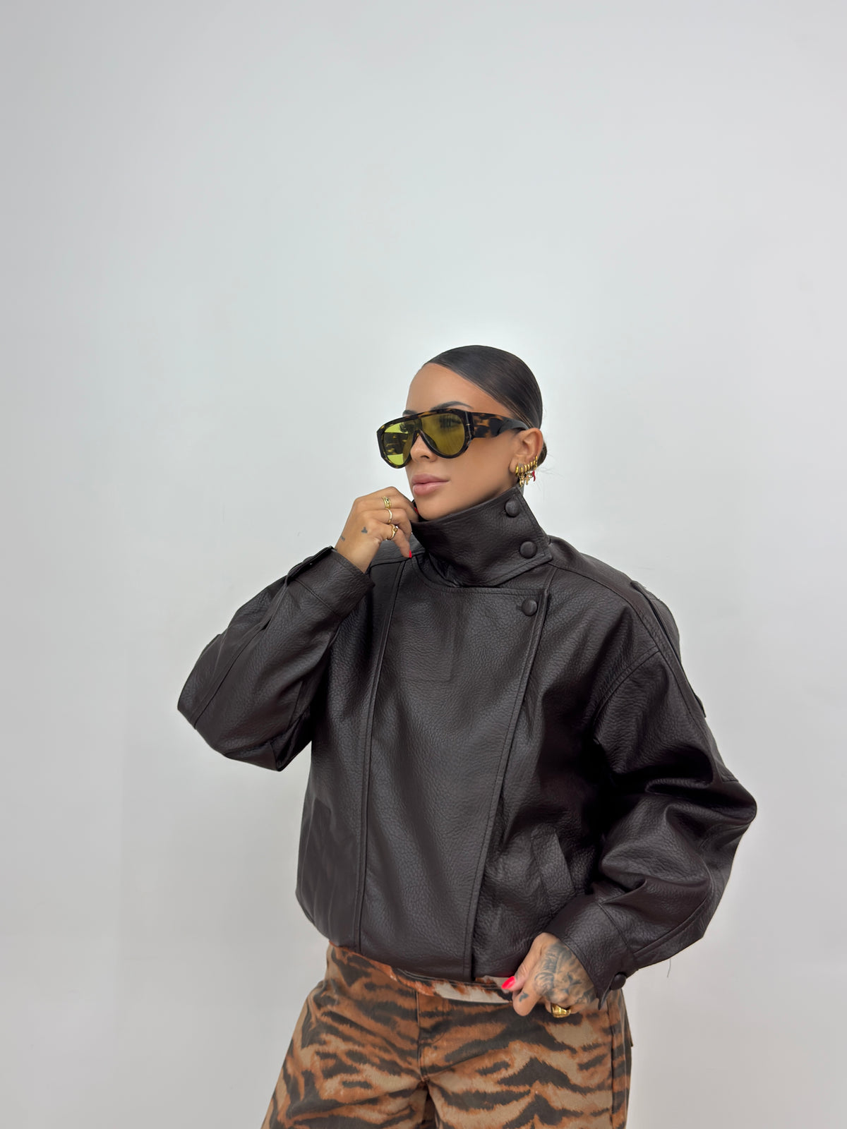 BIKER PREMIUM ECO PIEL JAYDEN CHOCO