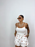 SHORT PREMIUM PURO LINO SEASHELL