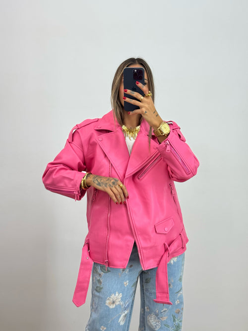 BIKER OVER PREMIUM ALL PINK