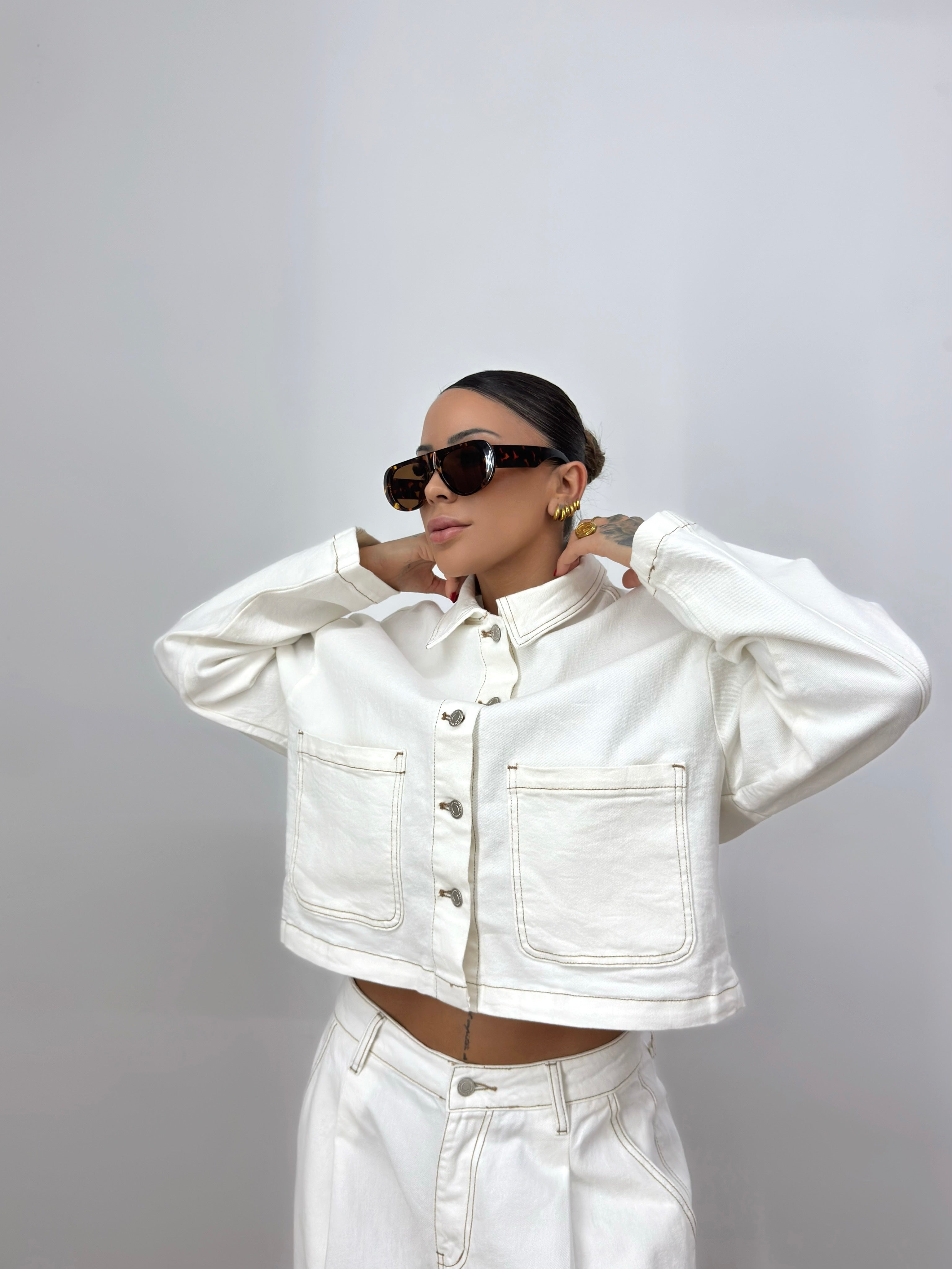 CONJUNTO PREMIUM DENIM GIOYA WHITE