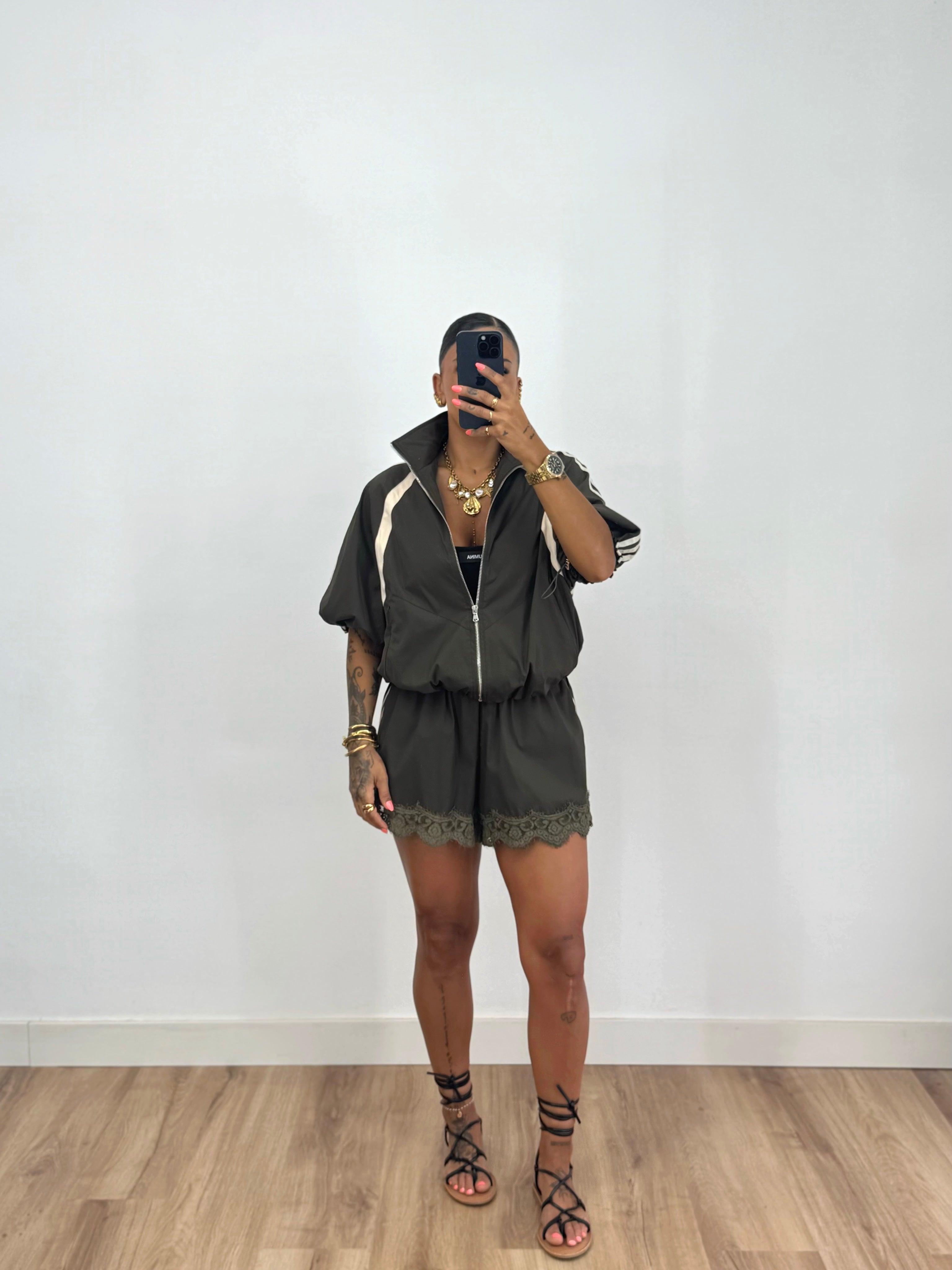 BOMBER LUMINA ARMY GREEN