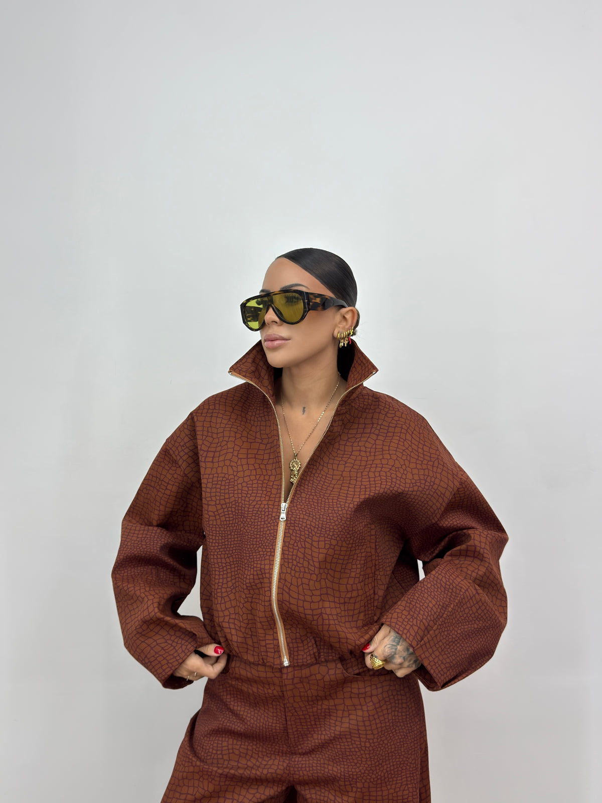 BOMBER CROCO LUMINA MOHO