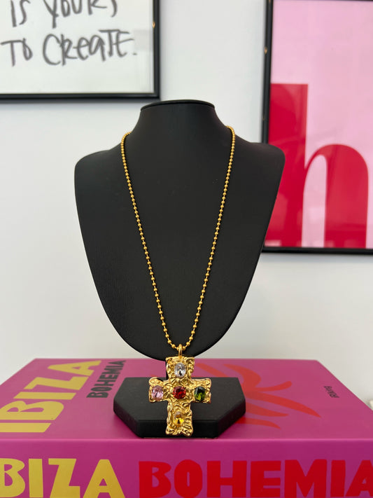 COLLAR DIAMOND CROSS