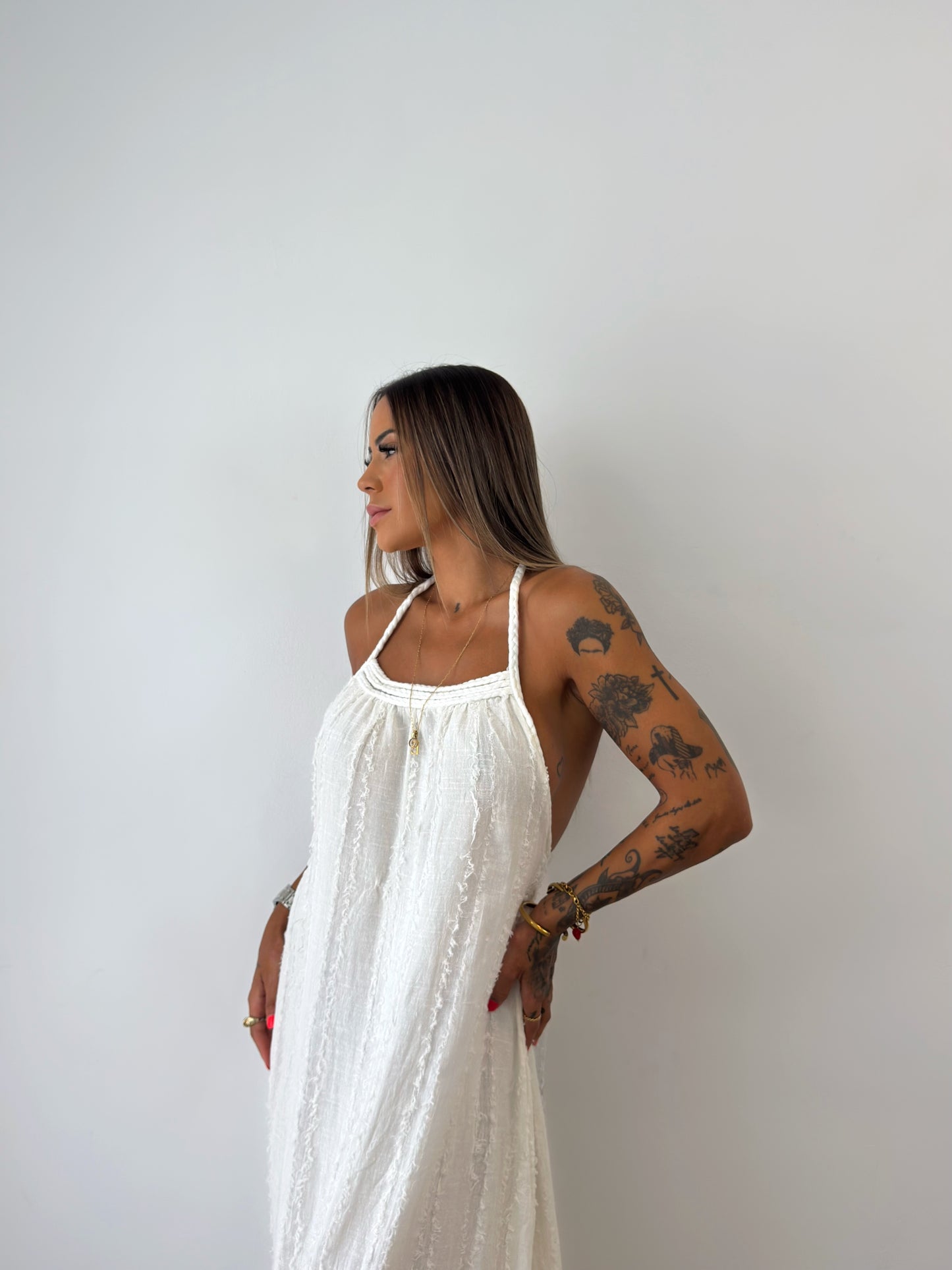 MAXI VESTIDO PREMIUM WHITE BALI