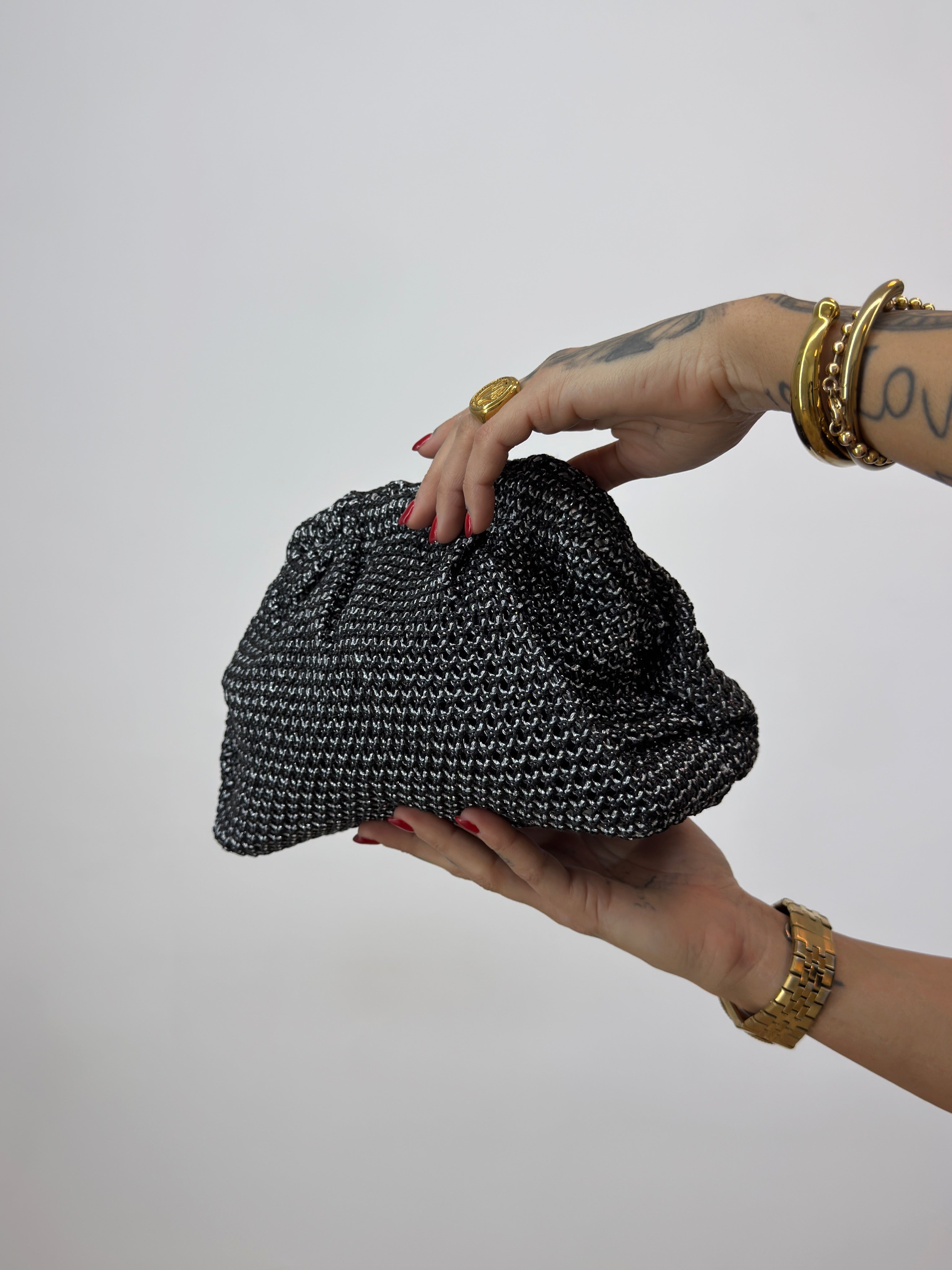 CLUTCH BLACK | SILVER