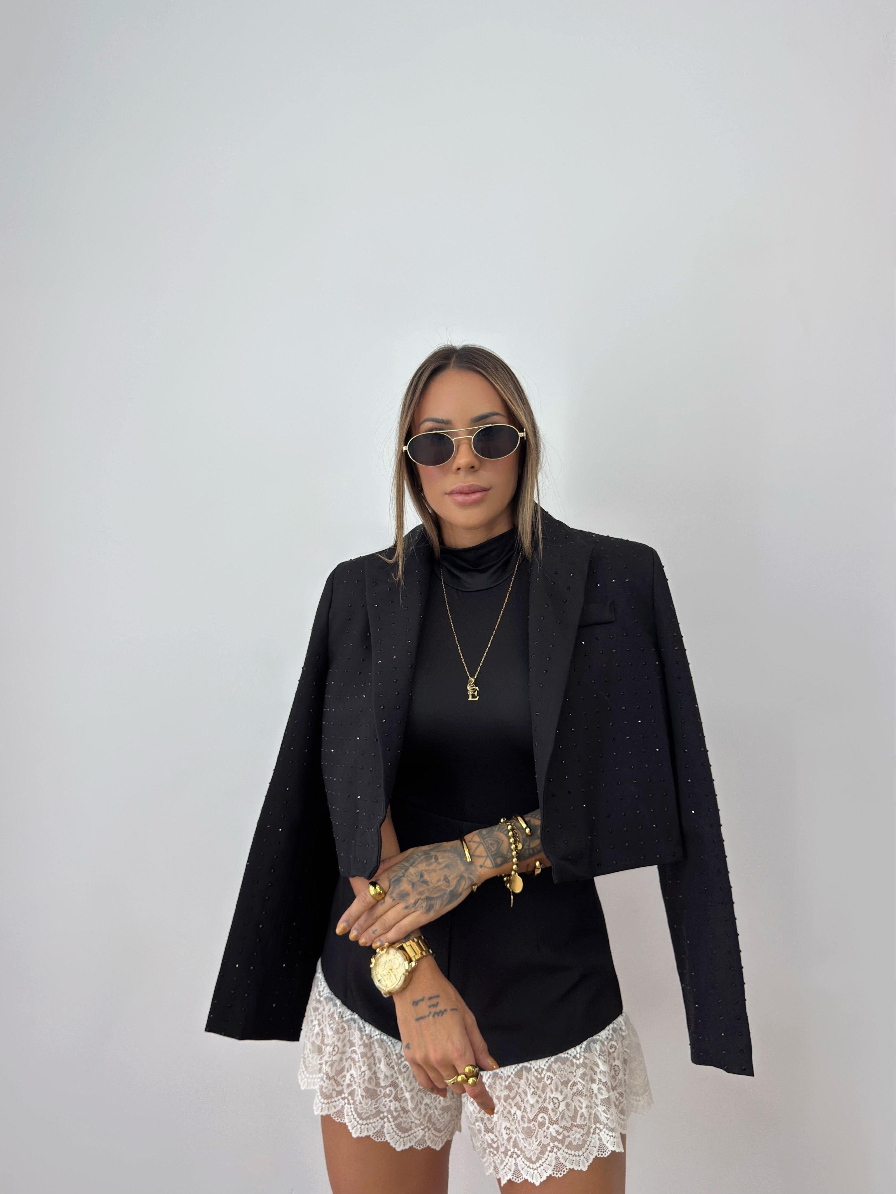 BLAZER CROPPED PREMIUM SHINNY