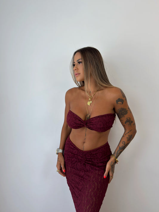 CONJUNTO ENCAJE FENTY WINE