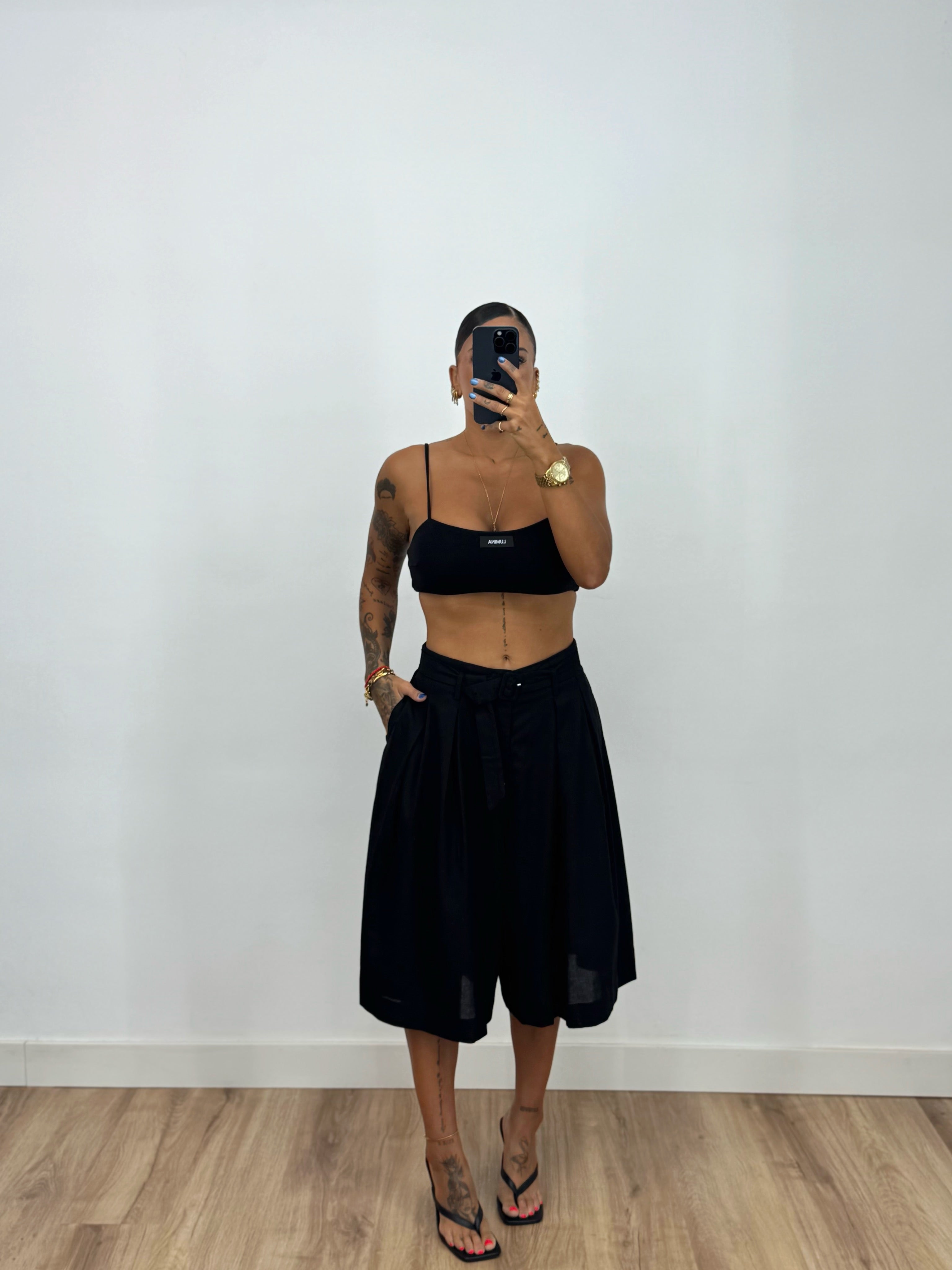 BERMUDA BLACK LINEN