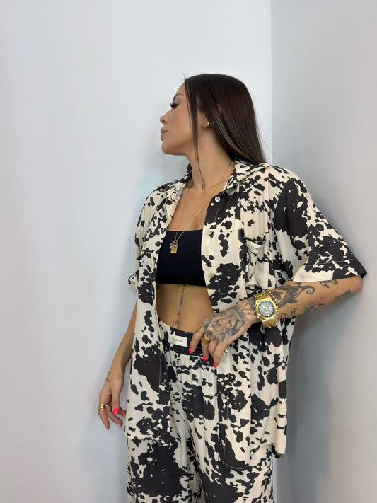 CAMISA LUMINA COW BLACK