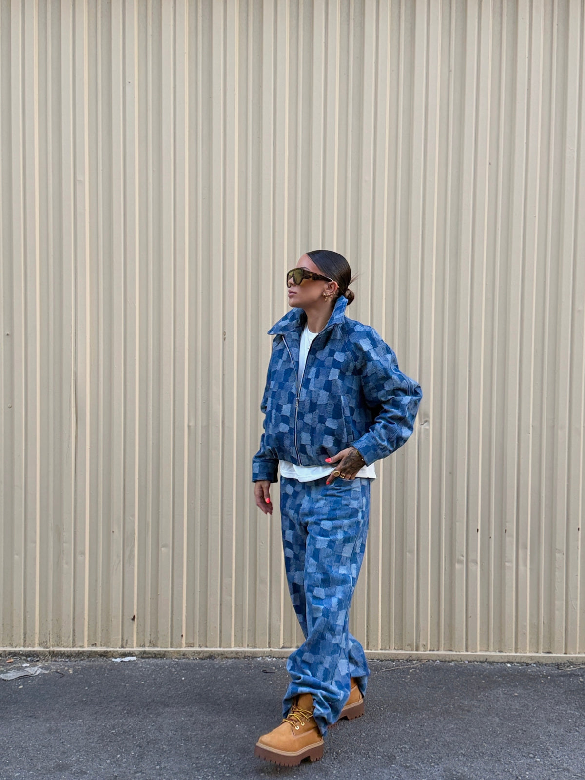 BOMBER DENIM JACQUARD LUMINA