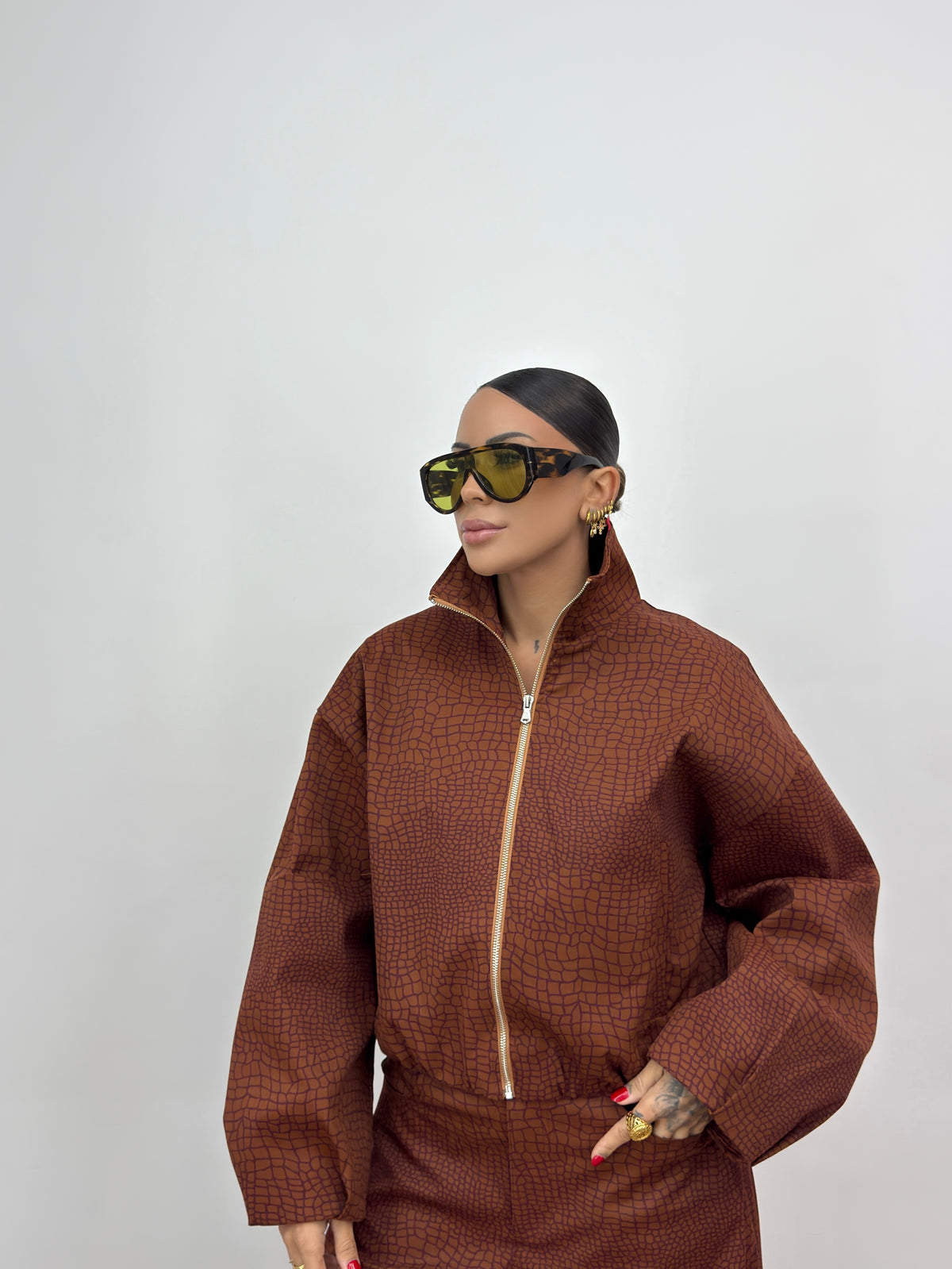 BOMBER CROCO LUMINA MOHO