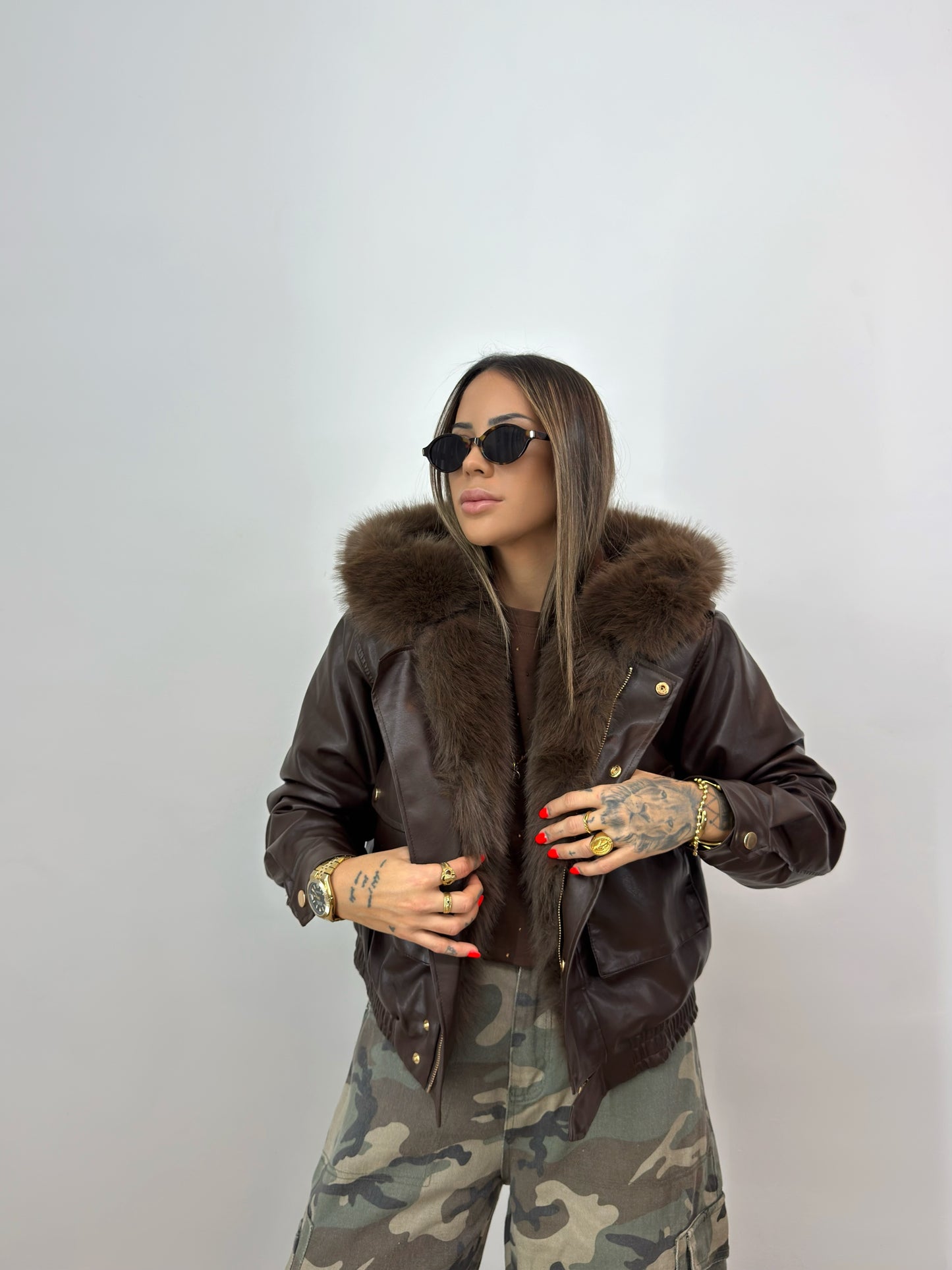 CHAQUETA PREMIUM BROWN SELL