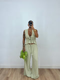 PANTALÓN VICHY OLIVE