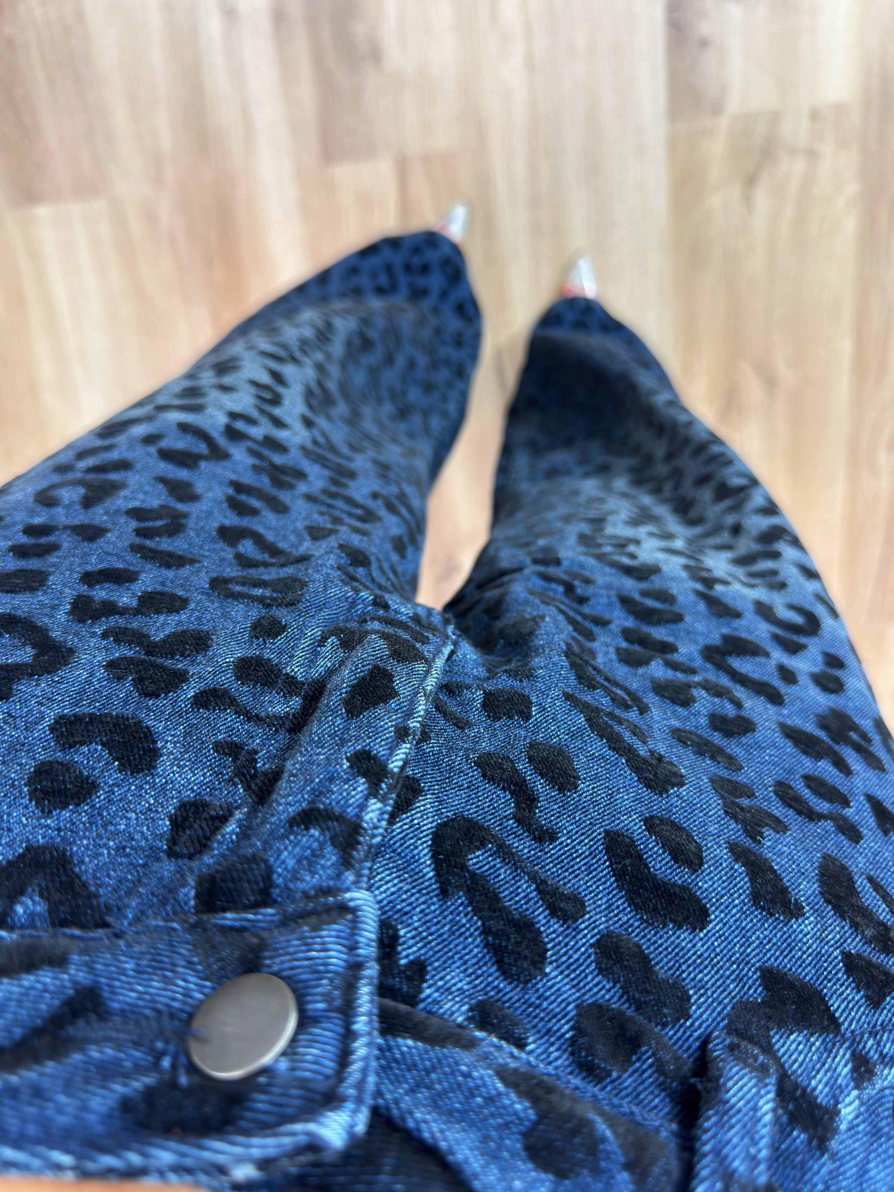 JEANS PREMIUM BLACK LEOPARD