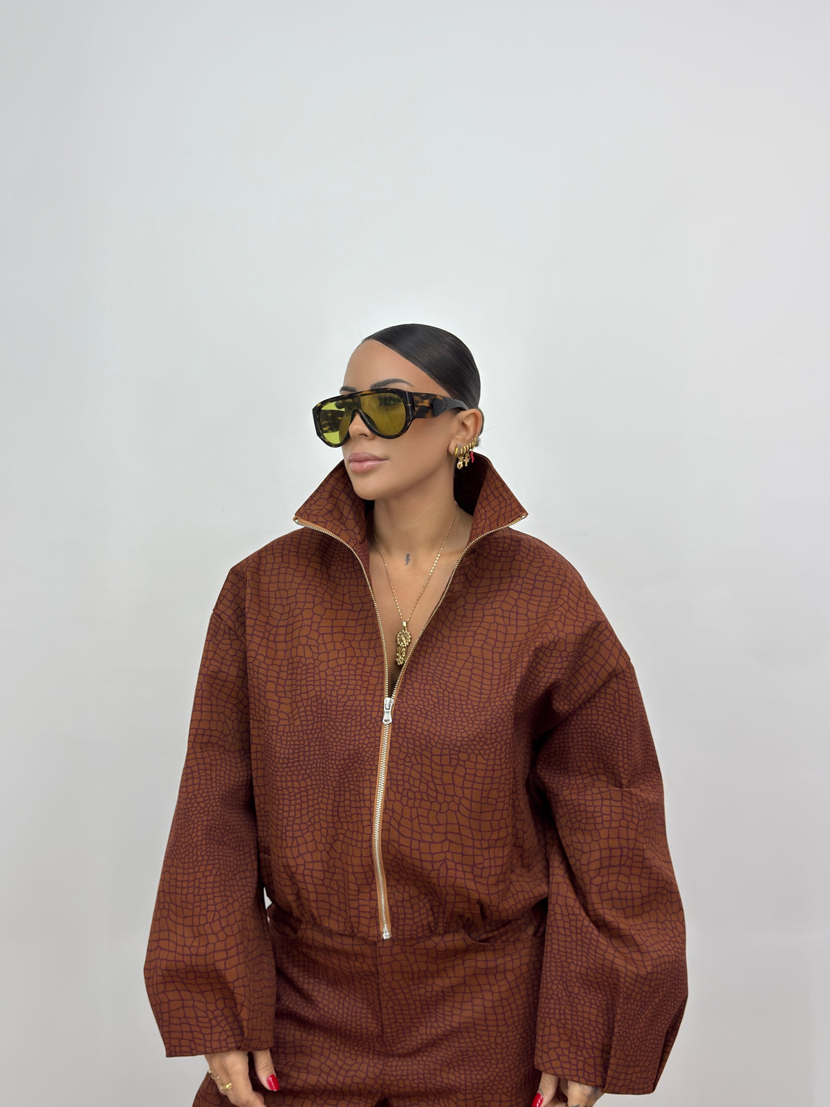 BOMBER CROCO LUMINA MOHO