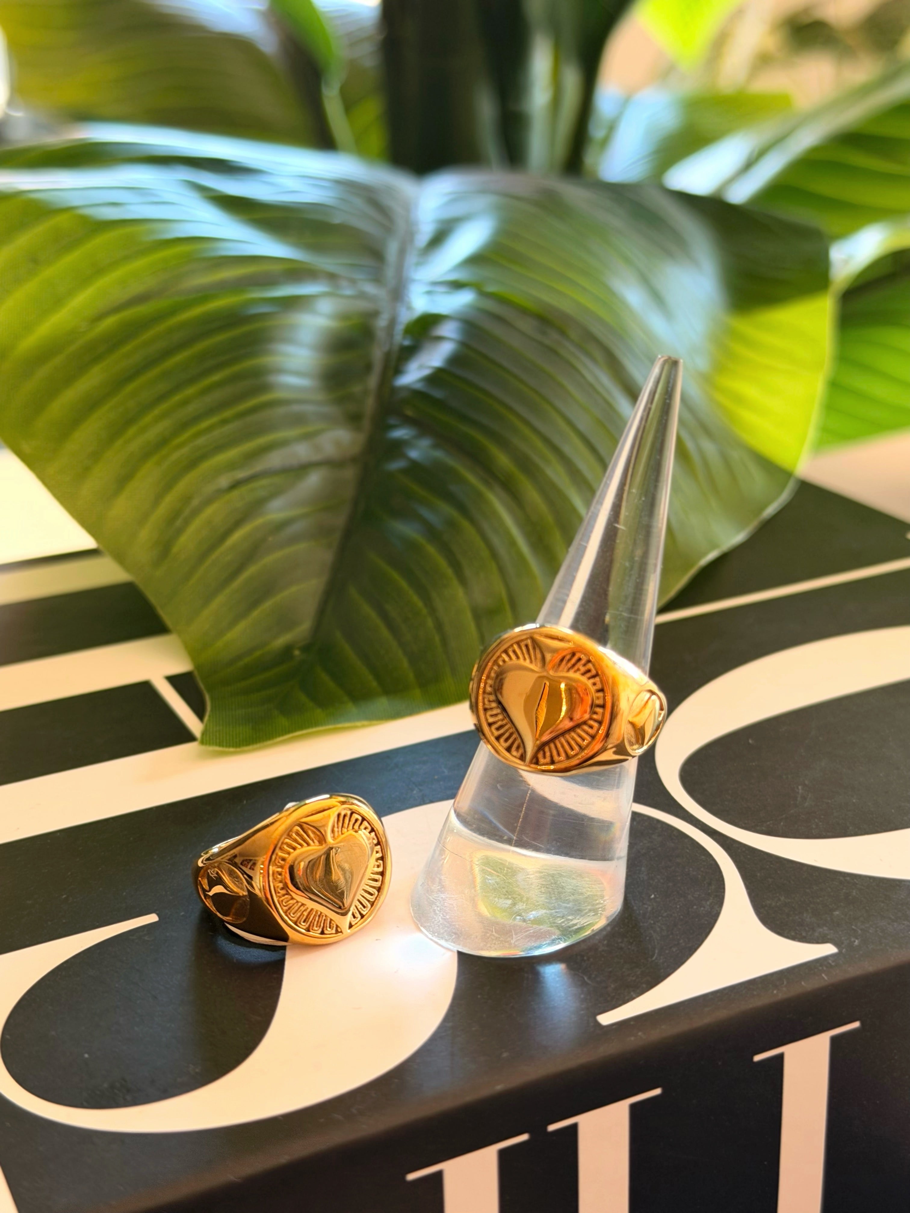 ANILLO GOLD HEART