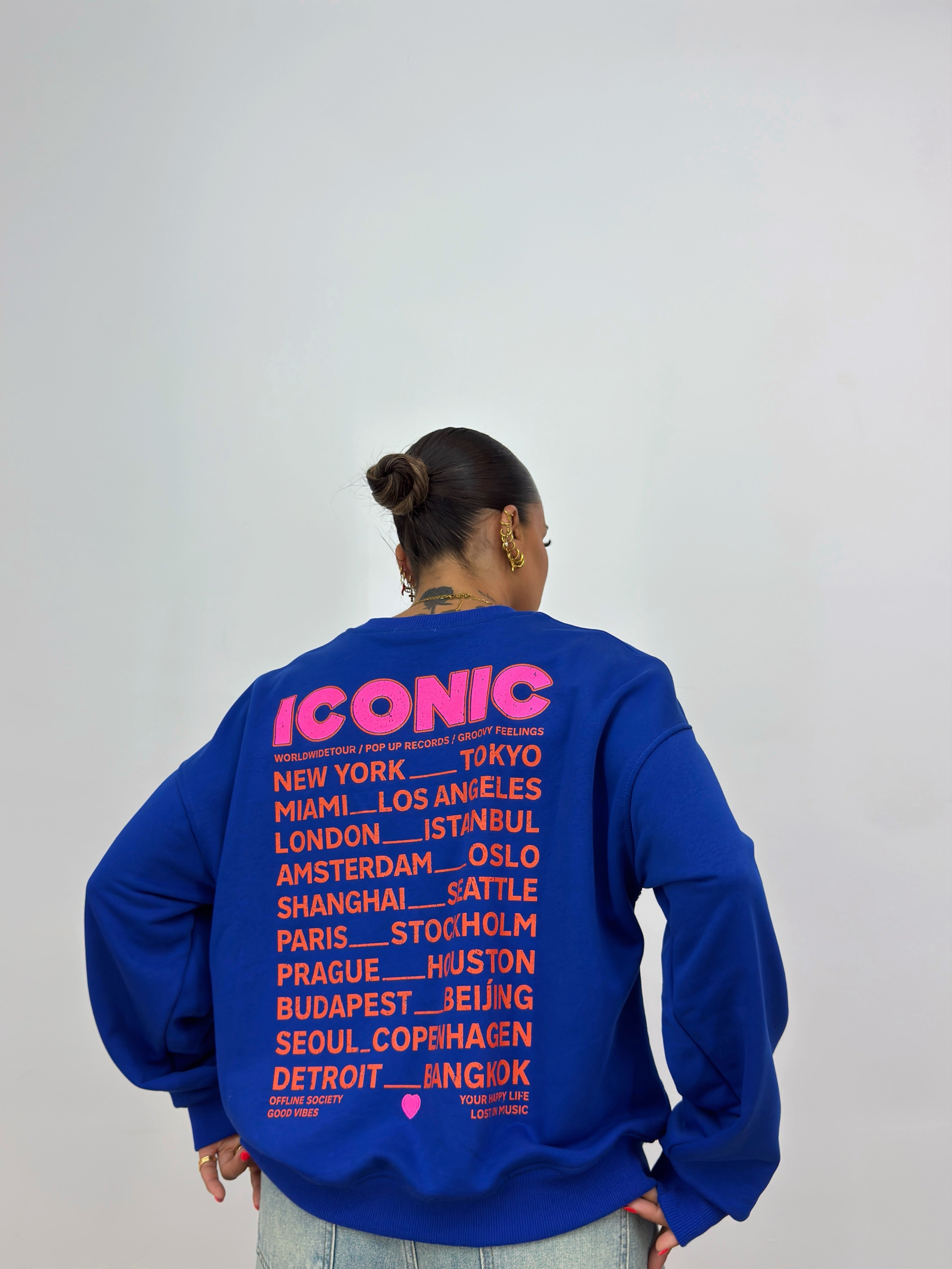 SUDADERA PREMIUM ICONIC BLUE NAVY