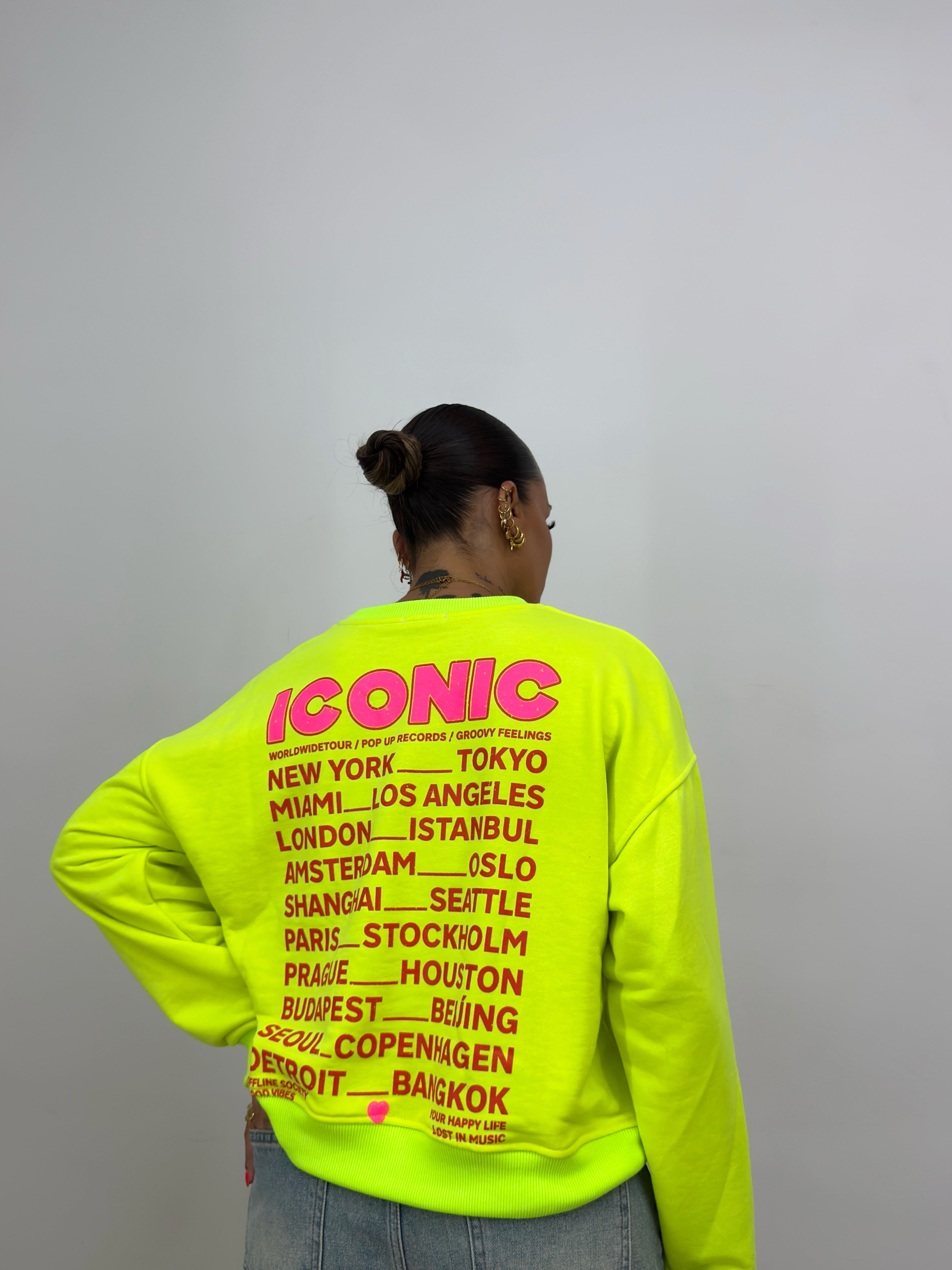 SUDADERA PREMIUM ICONIC FLÚOR