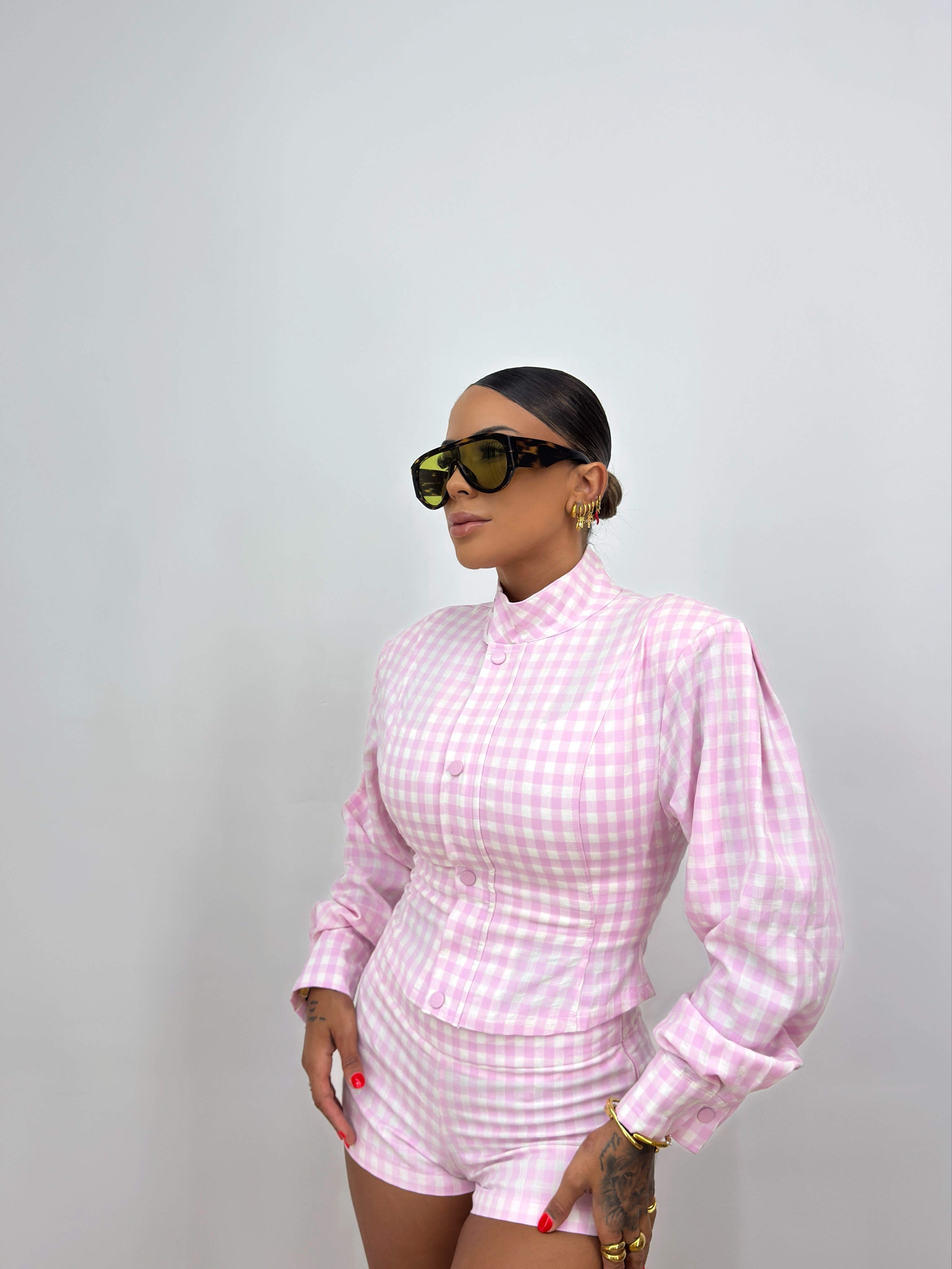 CONJUNTO PREMIUM BABY PINK VICHY