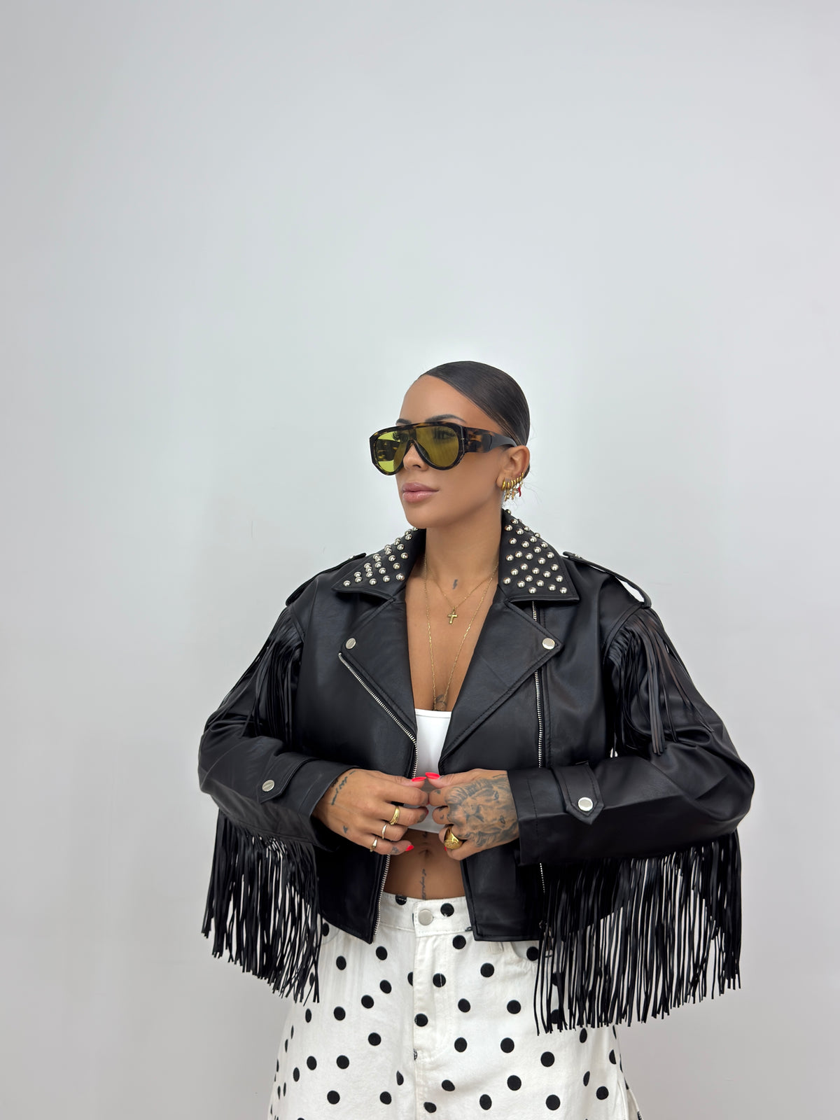 BIKER ECO PIEL FLEKKS