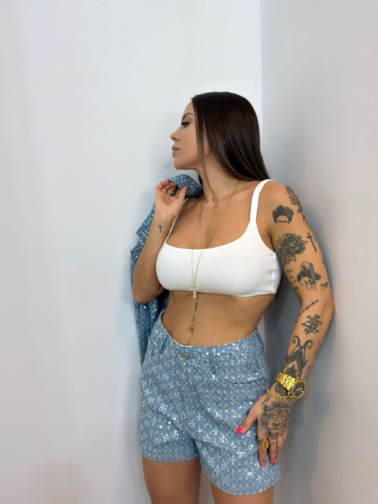 SHORT PREMIUM BLUE LENT